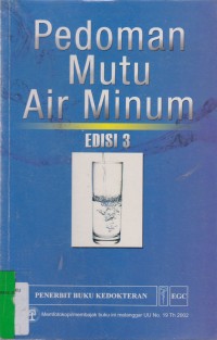 PEDOMAN MUTU AIR MINUM Edisi 3